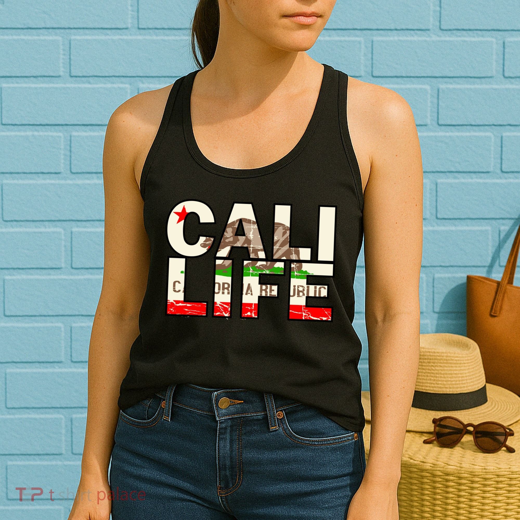 Cali Life Logo Flag Women's Tank Top