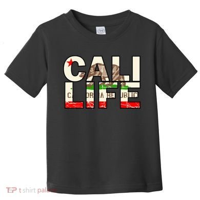 Cali Life Logo Flag Toddler T-Shirt