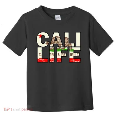 Cali Life Logo Flag Toddler T-Shirt