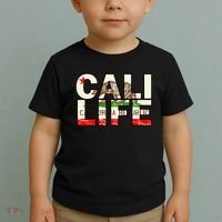 Cali Life Logo Flag Toddler T-Shirt thumb 2
