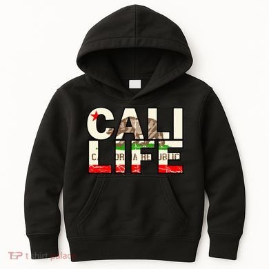Cali Life Logo Flag Kids Hoodie