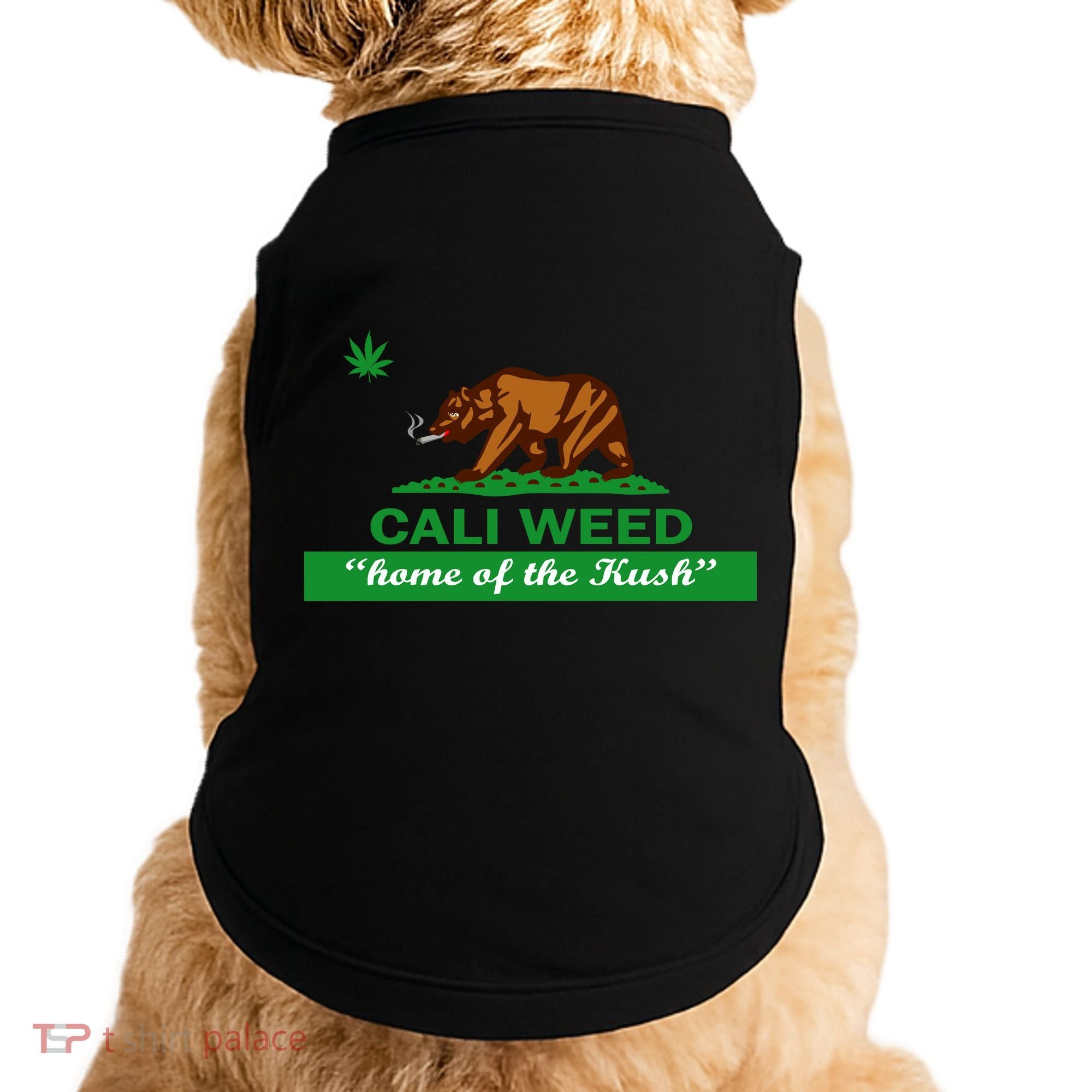 Cali Weed California Republic Flag Doggie Tank