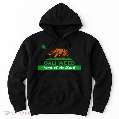 Cali Weed California Republic Flag Hoodie