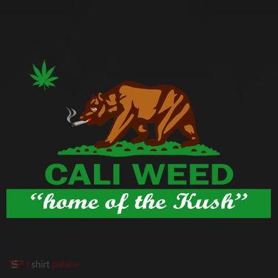 Cali Weed California Republic Flag Tall T-Shirt