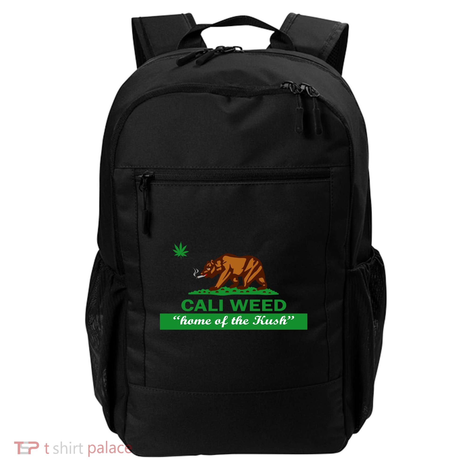 Cali Weed California Republic Flag Backpack