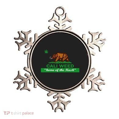 Cali Weed California Republic Flag Ornament