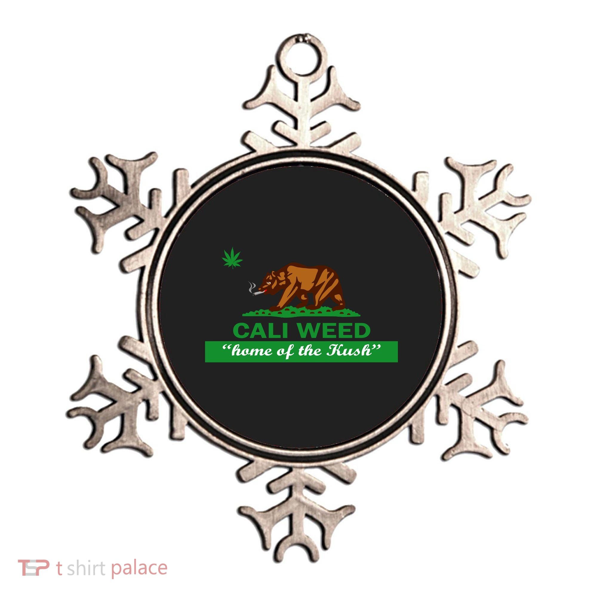 Cali Weed California Republic Flag Ornament