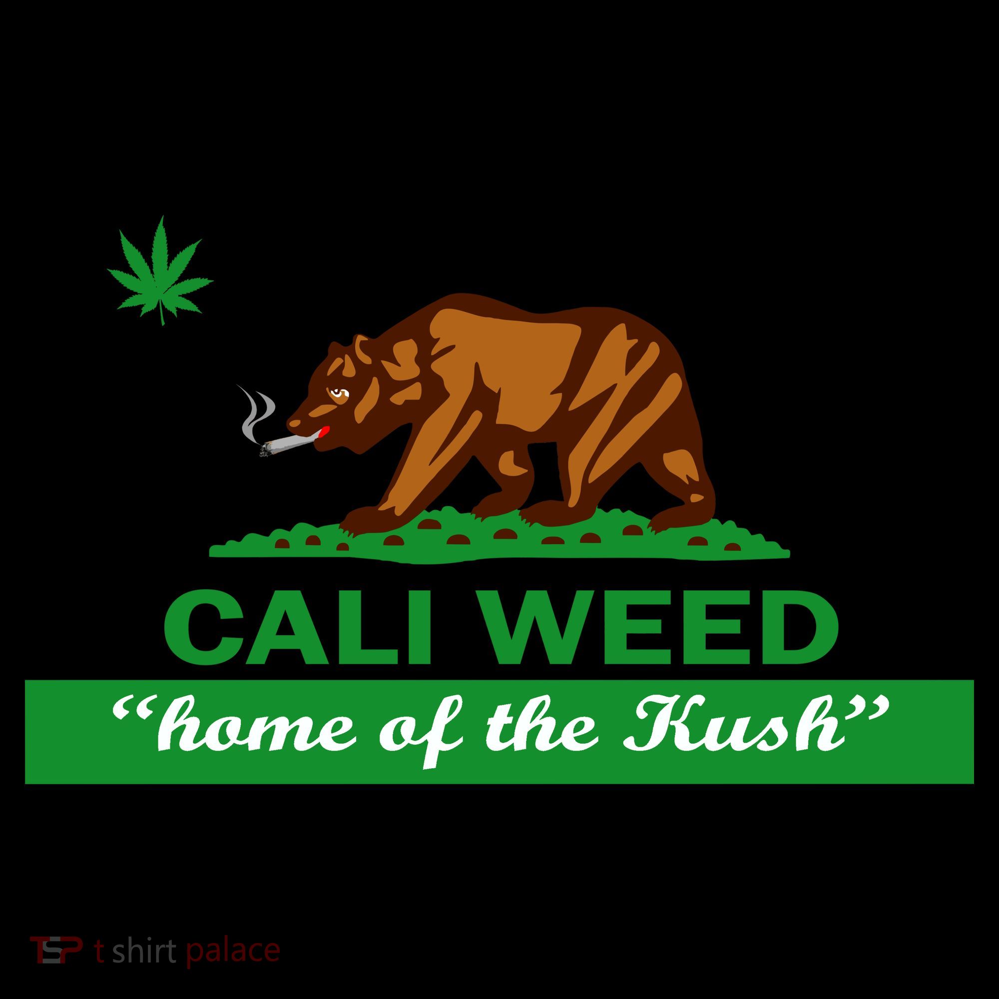 Cali Weed California Republic Flag Ornament