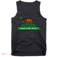Cali Weed California Republic Flag Tank Top thumb 0