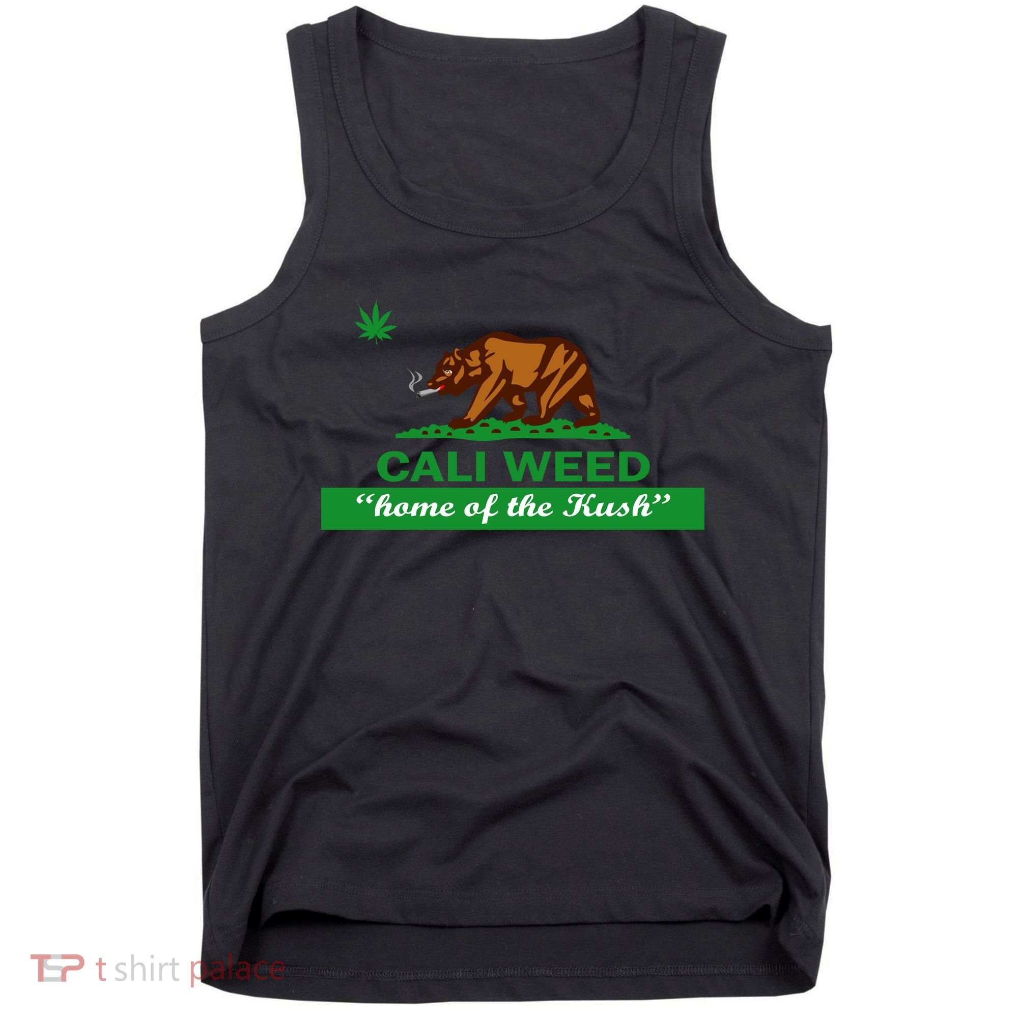 Cali Weed California Republic Flag Tank Top