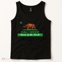 Cali Weed California Republic Flag Tank Top thumb 2