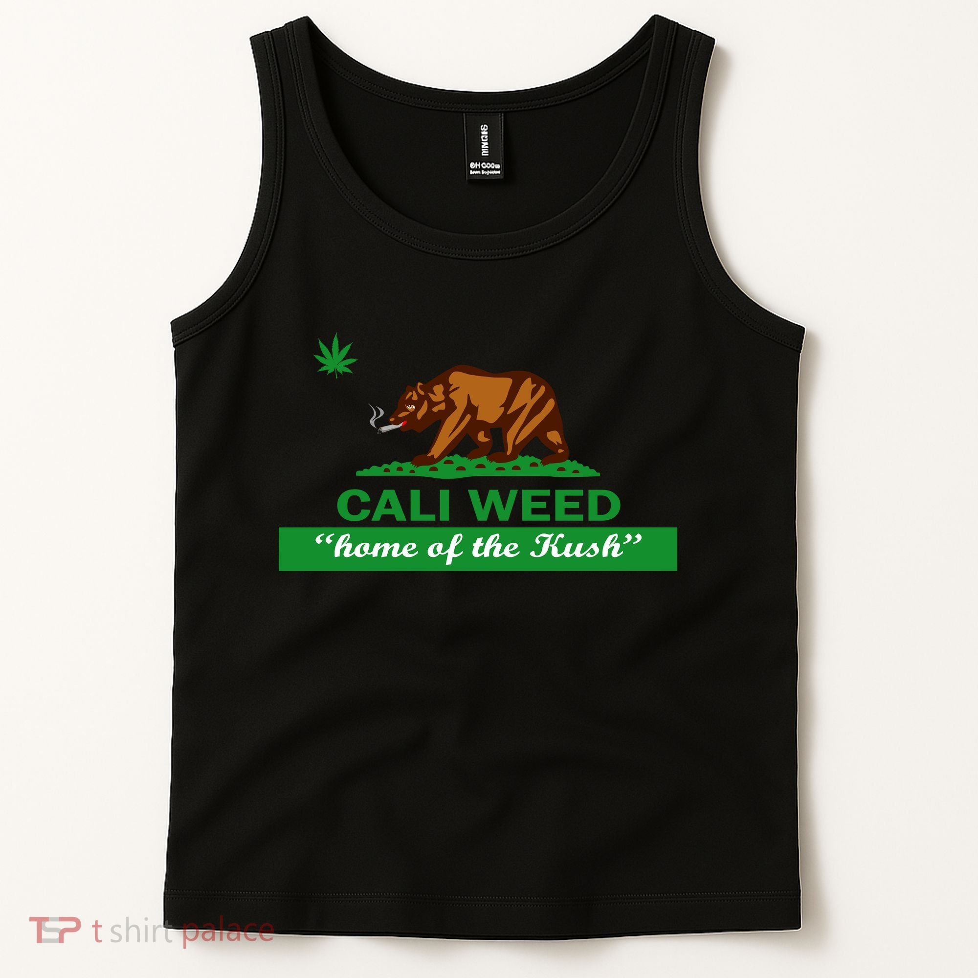 Cali Weed California Republic Flag Tank Top
