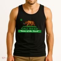 Cali Weed California Republic Flag Tank Top thumb 3