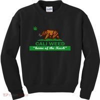 Cali Weed California Republic Flag Kids Sweatshirt thumb 0