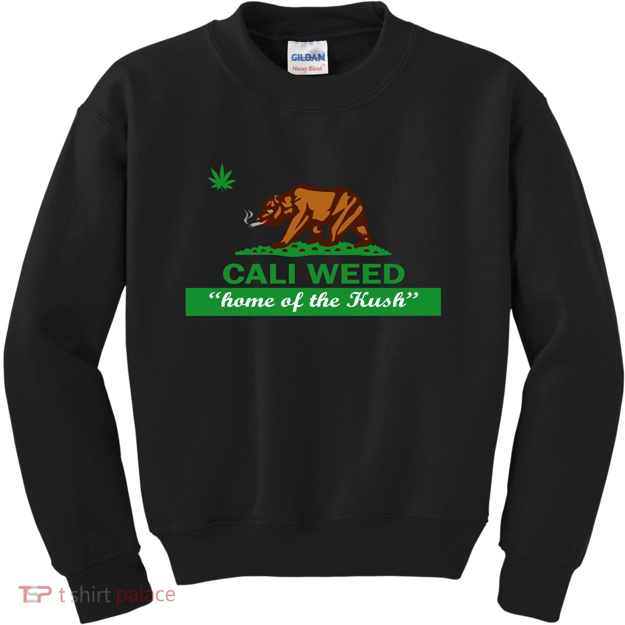 Cali Weed California Republic Flag Kids Sweatshirt