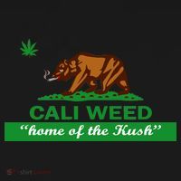 Cali Weed California Republic Flag Kids Long Sleeve Shirt thumb 2