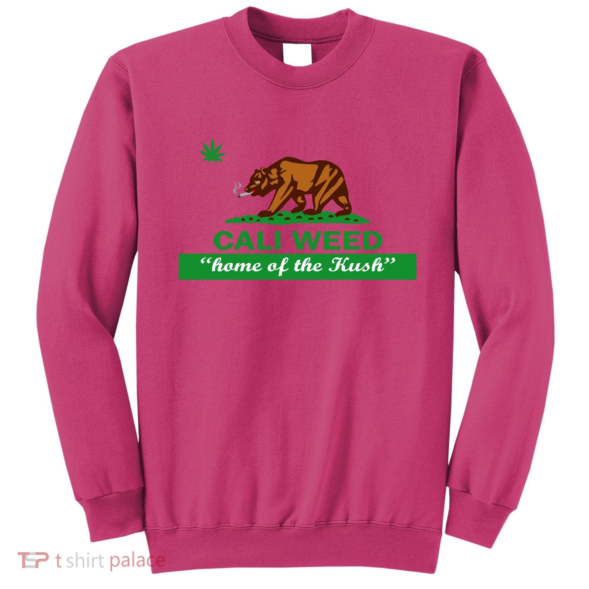 Cali Weed California Republic Flag Sweatshirt