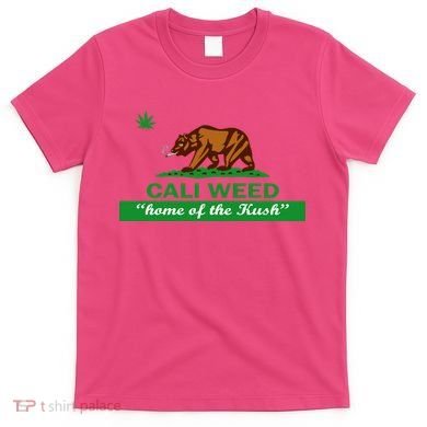 Cali Weed California Republic Flag T-Shirt