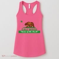 Cali Weed California Republic Flag Women's Tank Top thumb 0