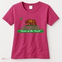 Cali Weed California Republic Flag Women's T-Shirt thumb 0