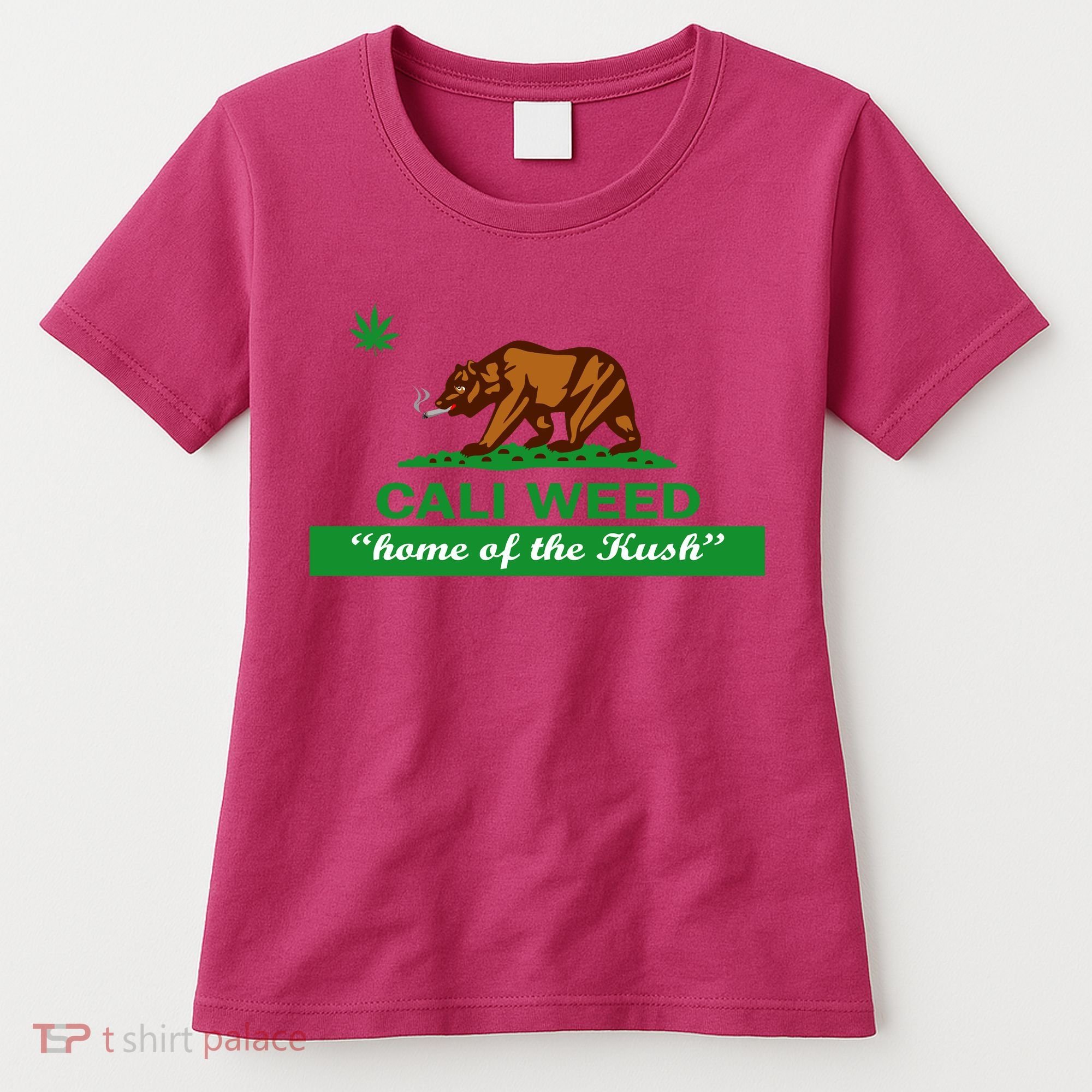 Cali Weed California Republic Flag Women's T-Shirt