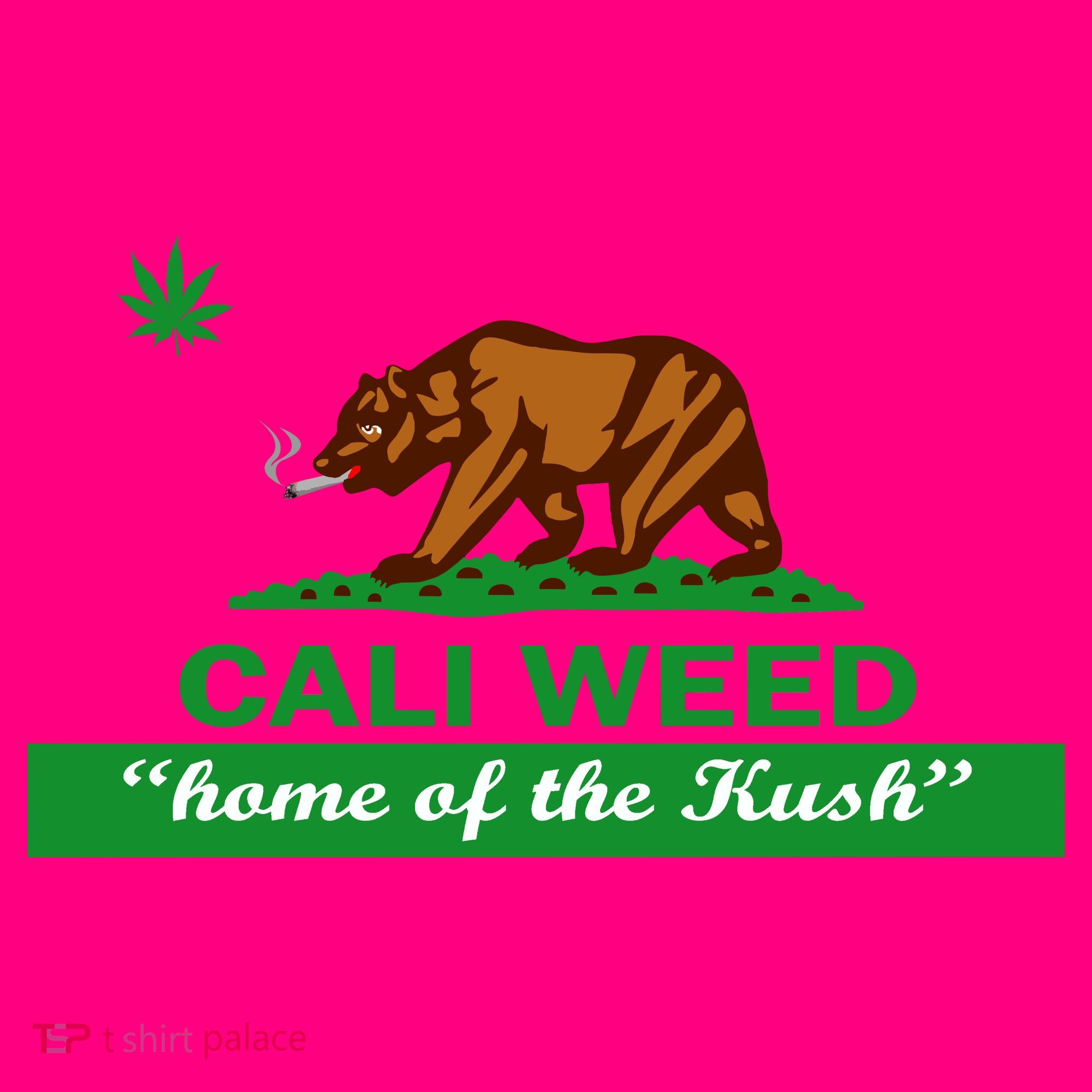 Cali Weed California Republic Flag Kids Hoodie