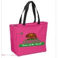Cali Weed California Republic Flag Tote Bag thumb 2