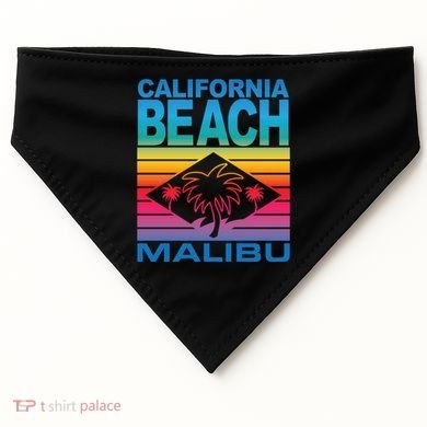 California Beach Retro Vibes USA-Made Doggie Bandana