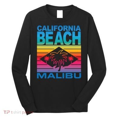 California Beach Retro Vibes Long Sleeve Shirt