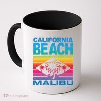 California Beach Retro Vibes Coffee Mug thumb 0