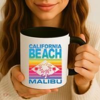 California Beach Retro Vibes Coffee Mug thumb 3