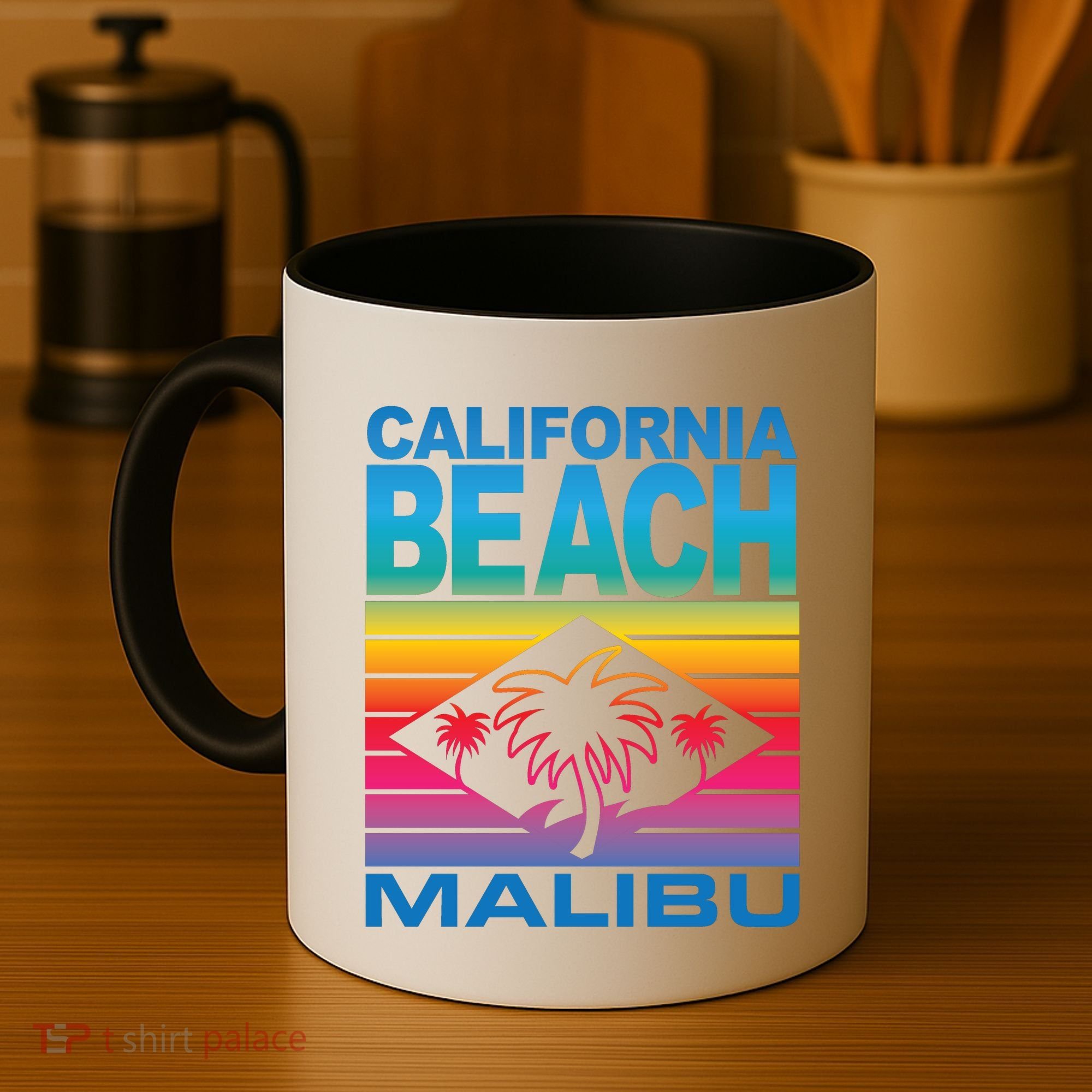 California Beach Retro Vibes Coffee Mug