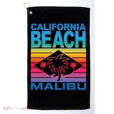 California Beach Retro Vibes Golf Towel