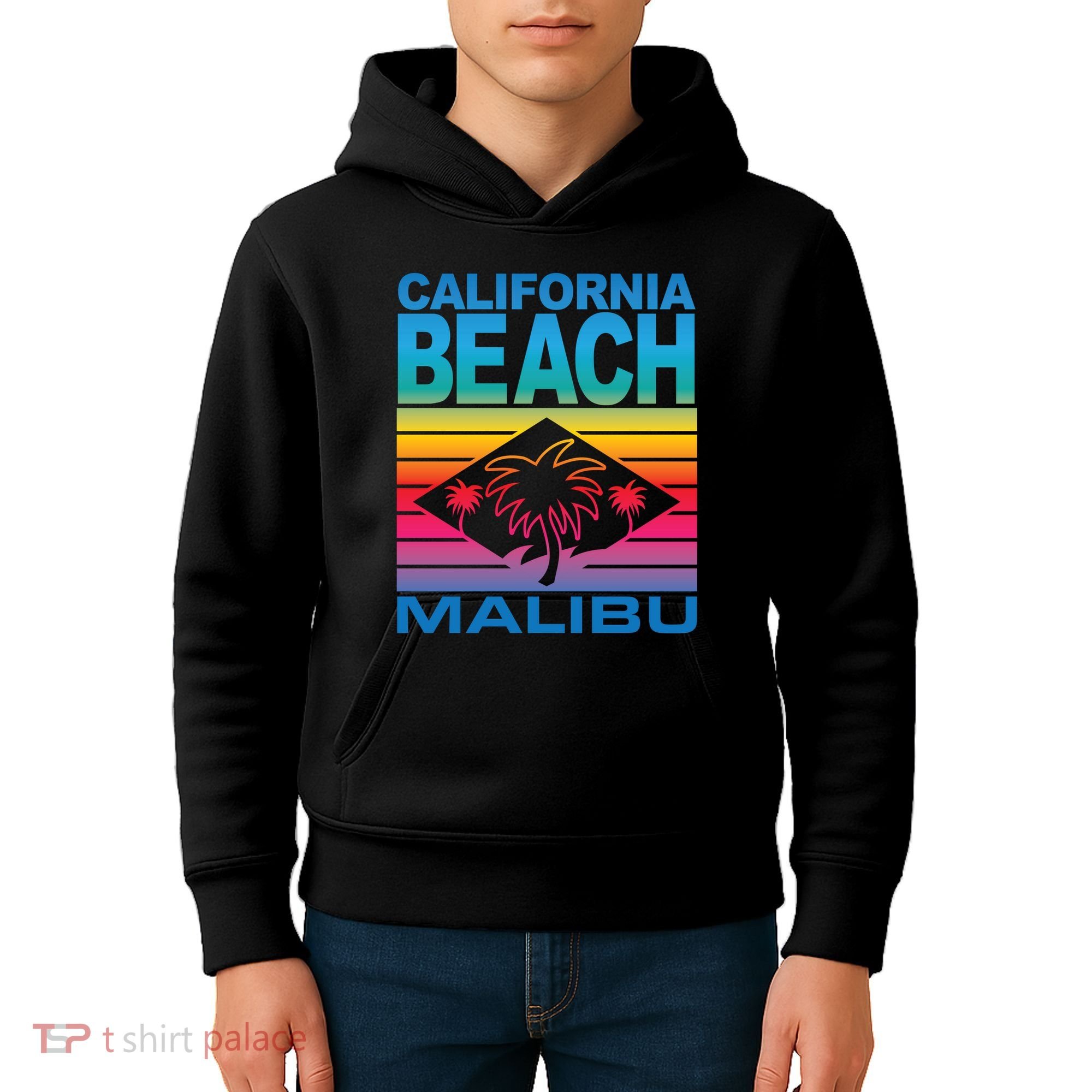 California Beach Retro Vibes Kids Hoodie