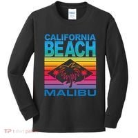 California Beach Retro Vibes Kids Long Sleeve Shirt thumb 0
