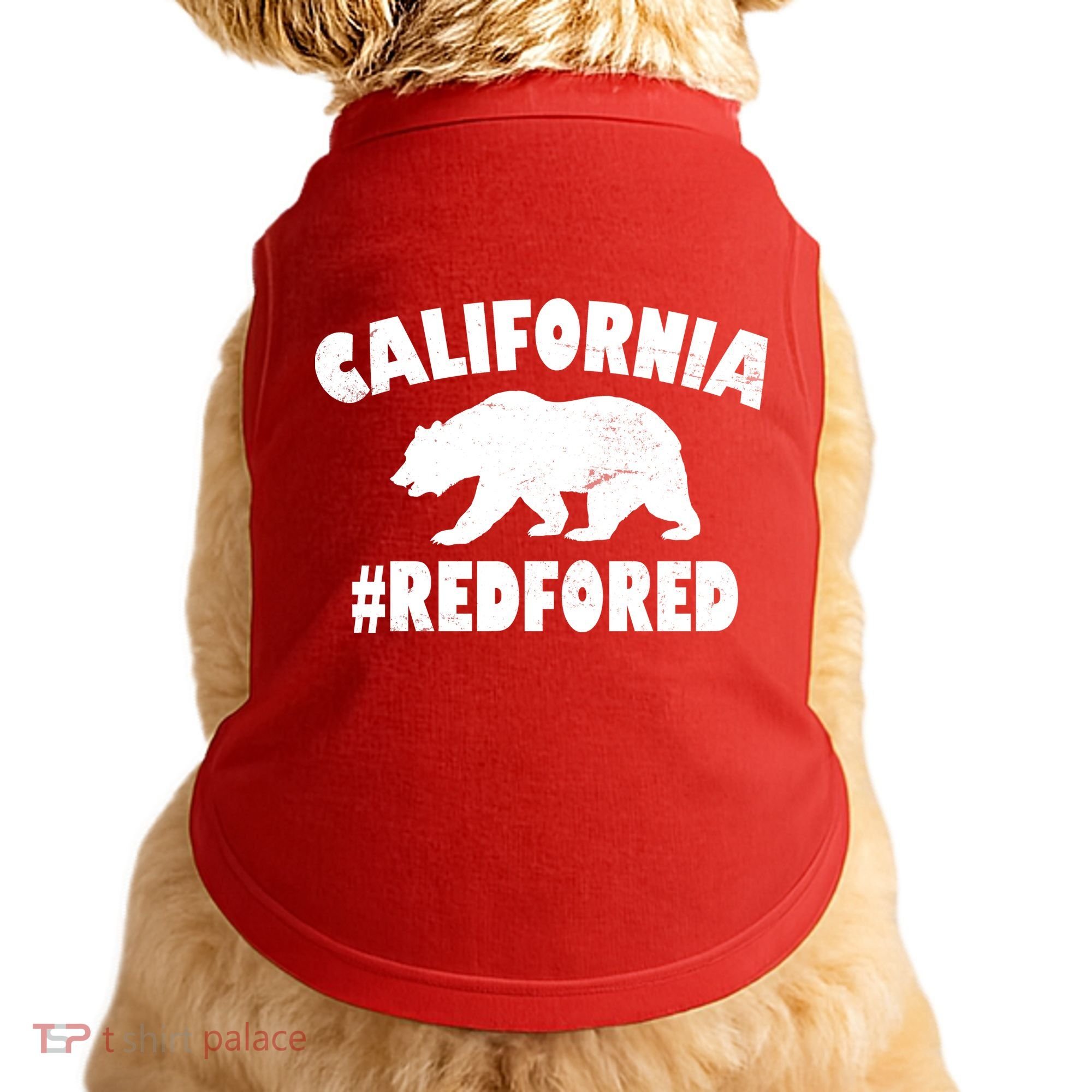 California Bear #RedForEd Doggie Tank