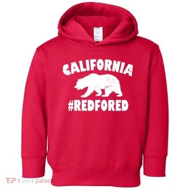 California Bear #RedForEd Toddler Hoodie