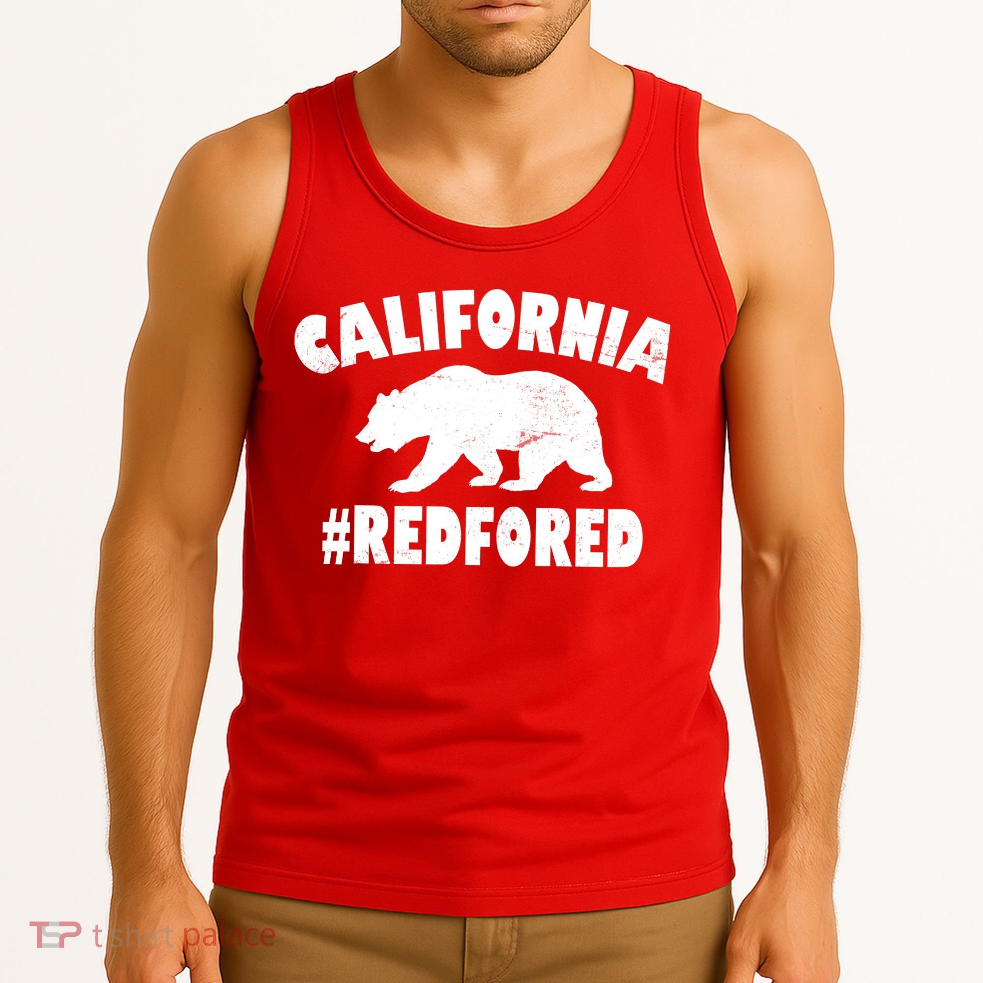California Bear #RedForEd Tank Top