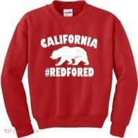 California Bear #RedForEd Kids Sweatshirt thumb 0