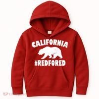 California Bear #RedForEd Kids Hoodie thumb 0