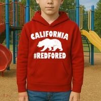 California Bear #RedForEd Kids Hoodie thumb 2