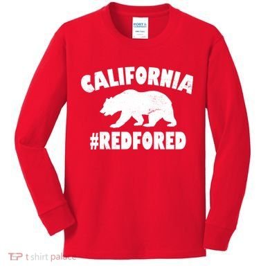 California Bear #RedForEd Kids Long Sleeve Shirt