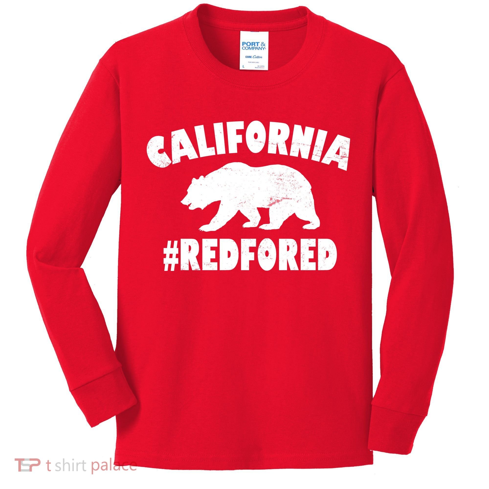 California Bear #RedForEd Kids Long Sleeve Shirt
