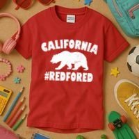 California Bear #RedForEd Kids T-Shirt thumb 3