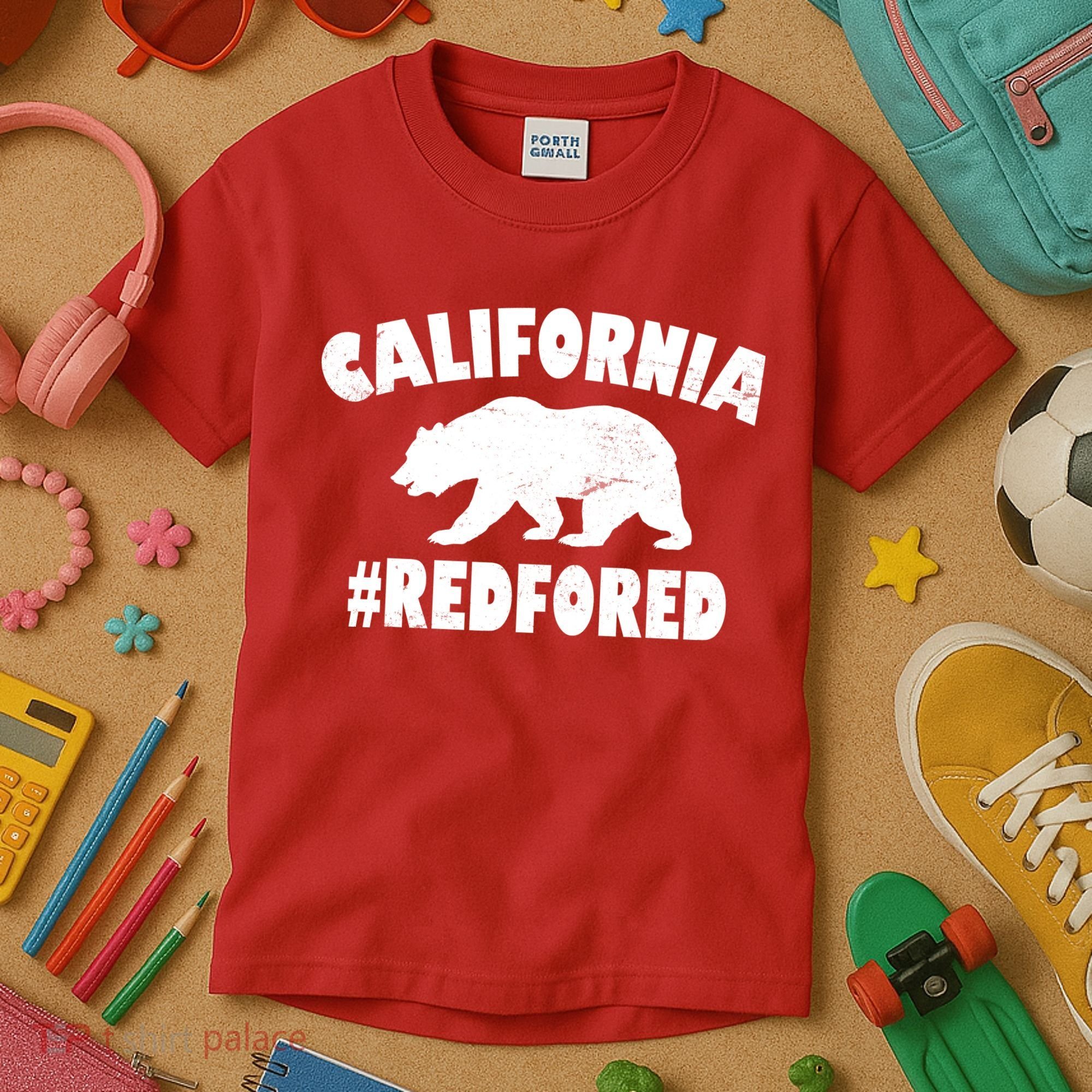 California Bear #RedForEd Kids T-Shirt