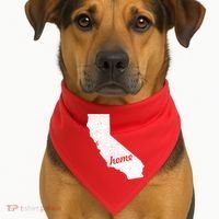 California Cali Home State USA-Made Doggie Bandana thumb 1