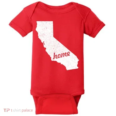 California Cali Home State Baby Bodysuit