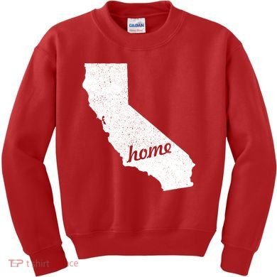 California Cali Home State Kids Sweatshirt