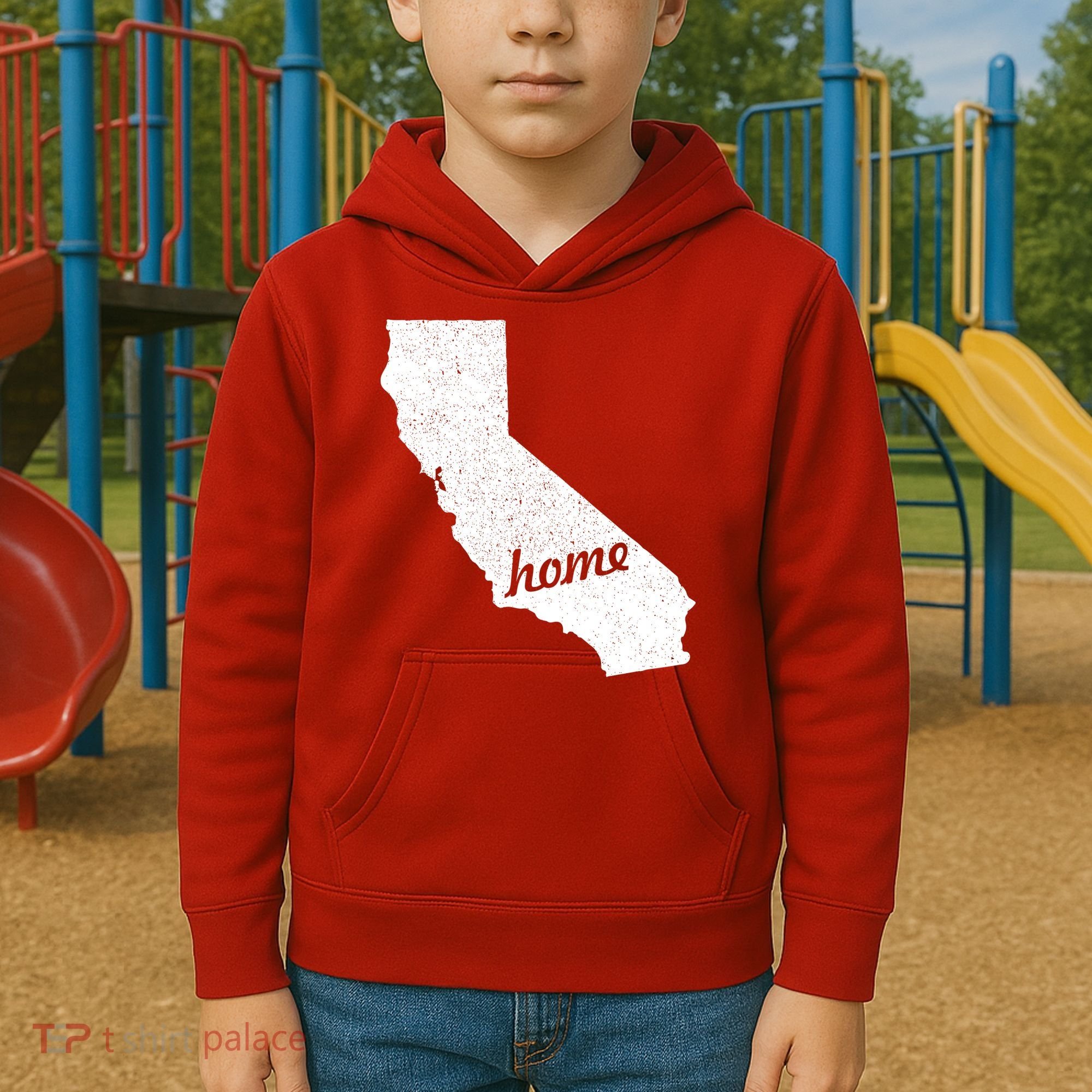 California Cali Home State Kids Hoodie
