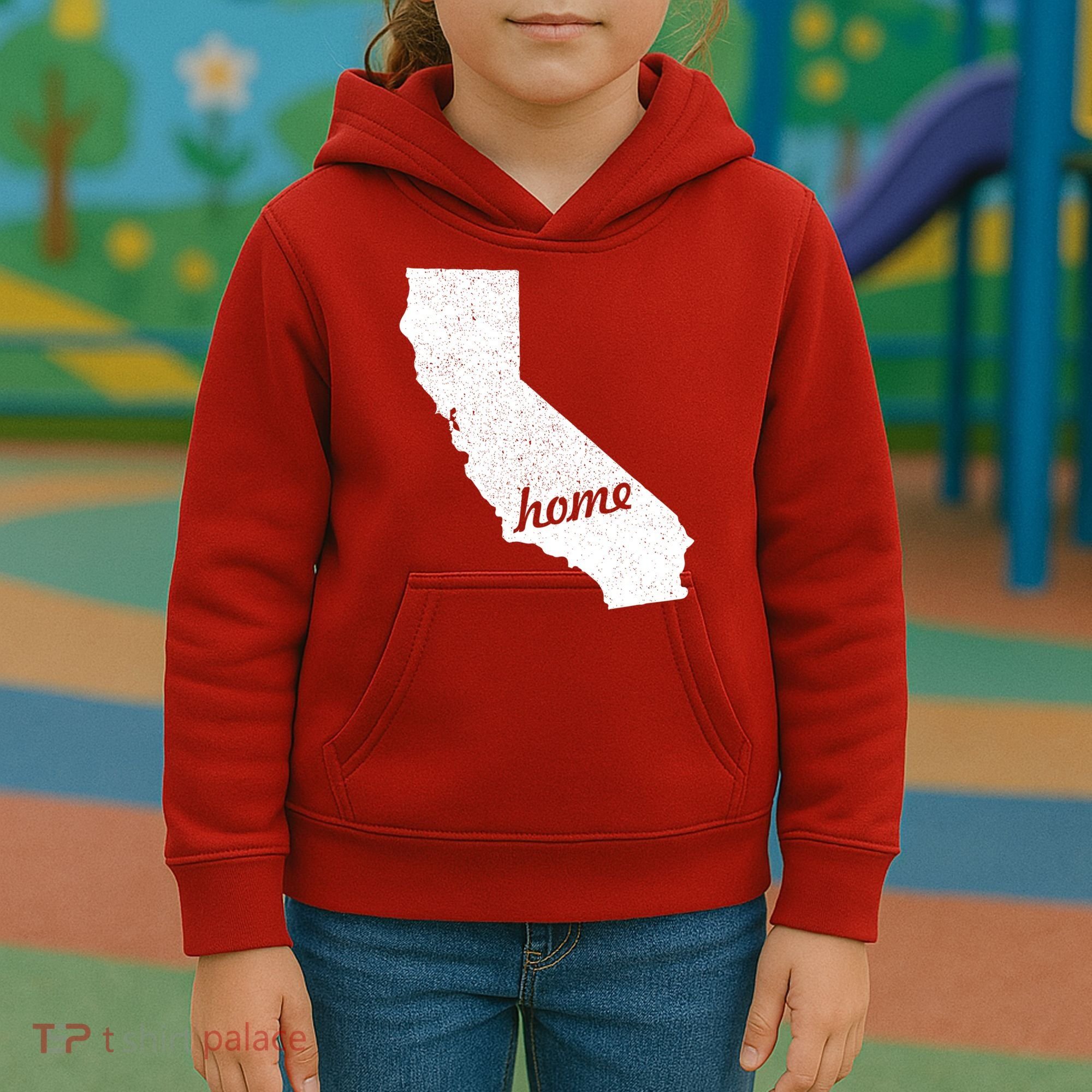 California Cali Home State Kids Hoodie